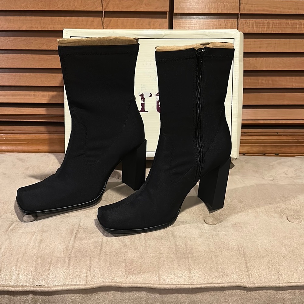 Vertan Amy Black Fabric Boots